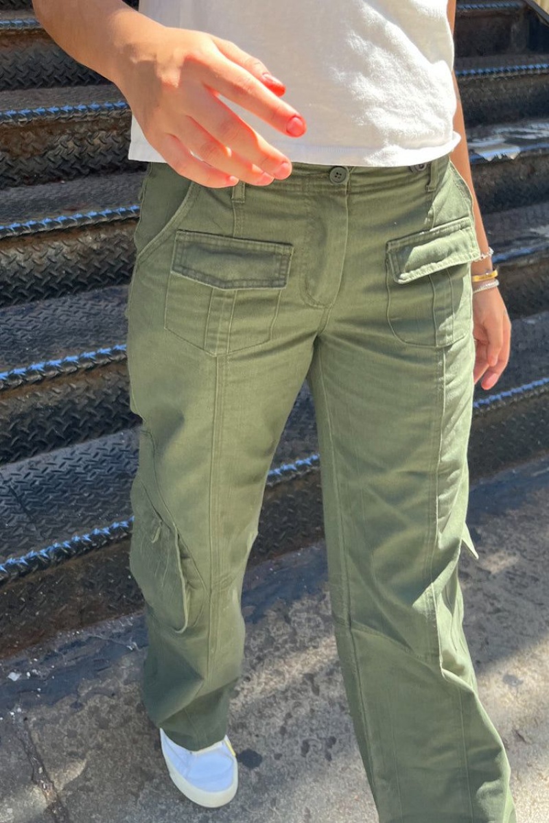 Pantalon Brandy Melville Kim Cargo Vert | VVU-04287198